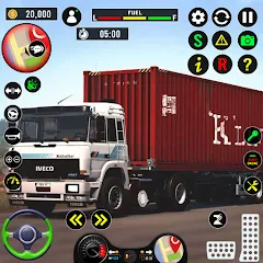 Взлом City Truck Simulator 2023  [МОД Много монет] - полная версия apk на Андроид