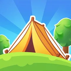 Взломанная Campsite Craze: Puzzle Merge (Кемпинговая Лихорадка)  [МОД Mega Pack] - последняя версия apk на Андроид