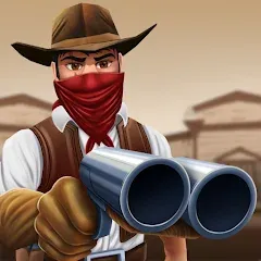 Скачать взломанную West Cowboy Western Polygon  [МОД Unlimited Money] - полная версия apk на Андроид