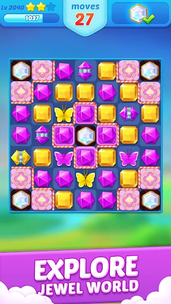 Jewel Crush™ - Match 3 Legend  [МОД Много денег] Screenshot 4