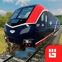 Взлом Train Simulator PRO USA (Трейн Симулятор ПРО США)  [МОД Все открыто] - полная версия apk на Андроид