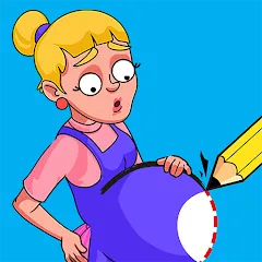 Взломанная Draw Puzzle: Tricky Brain Test (Дроу Пазл)  [МОД Много монет] - стабильная версия apk на Андроид