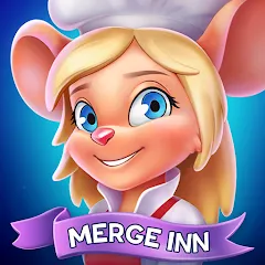 Скачать взломанную Merge Inn - Cafe Merge Game (Мердж Инн)  [МОД Бесконечные монеты] - стабильная версия apk на Андроид