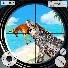 Взломанная Crocodile Hunting Animal Games (Крокодил Охота Игры с животными)  [МОД Много монет] - последняя версия apk на Андроид