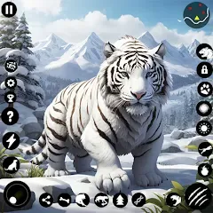 Взлом Arctic White Tiger Family Sim  [МОД Все открыто] - полная версия apk на Андроид