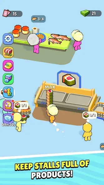 My Fish Mart: Idle Tycoon Game (Мой рыбный магазин)  [МОД Unlimited Money] Screenshot 3