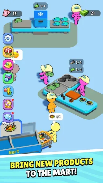 My Fish Mart: Idle Tycoon Game (Мой рыбный магазин)  [МОД Unlimited Money] Screenshot 5