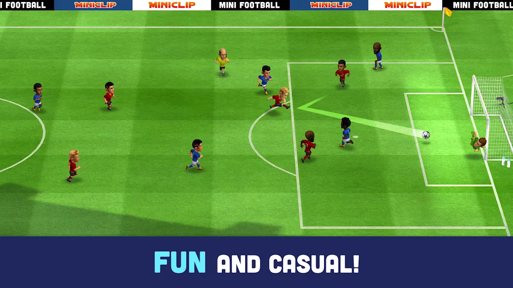 Mini Football - Mobile Soccer (Мини Футбол)  [МОД Все открыто] Screenshot 2