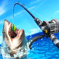 Взломанная Ultimate Fishing! Fish Game  [МОД Все открыто] - стабильная версия apk на Андроид