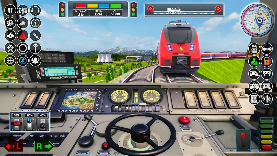 City Train Game 3d Train games  [МОД Бесконечные деньги] Screenshot 1