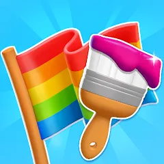 Взломанная Flag Painters (Флаг Пэйнтерс)  [МОД Unlocked] - полная версия apk на Андроид