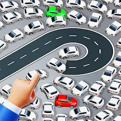 Взломанная Parking Jam: Car Parking Games (Паркинг Джем)  [МОД Все открыто] - стабильная версия apk на Андроид
