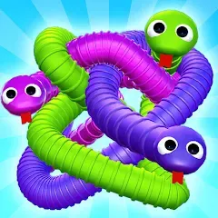 Взлом Tangled Snakes Puzzle Game (Танглед Снейк 3Д)  [МОД Бесконечные деньги] - последняя версия apk на Андроид