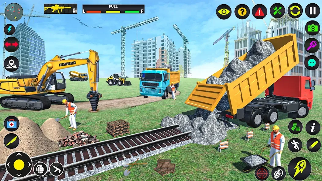 Excavator Simulator Crane Game (Экскаватор Симулятор Кран Игра)  [МОД Все открыто] Screenshot 1