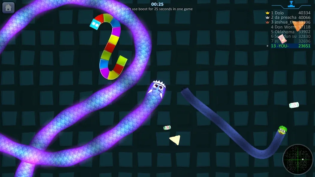 Snake Hunt: Worm io Games Zone  [МОД Много денег] Screenshot 1