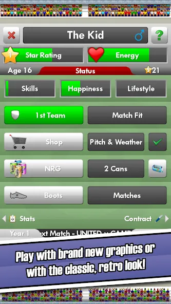 New Star Soccer (Нью Стар Соккер)  [МОД Меню] Screenshot 2