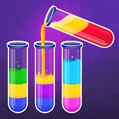 Скачать взлом Color Water Sort Wooden Puzzle (Цвет воды Сорт Вуди Пазл)  [МОД Menu] - стабильная версия apk на Андроид