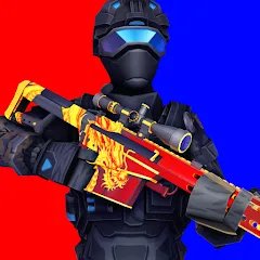 Скачать взломанную POLYWAR: 3D FPS online shooter (ПОЛИВАР)  [МОД Unlocked] - полная версия apk на Андроид