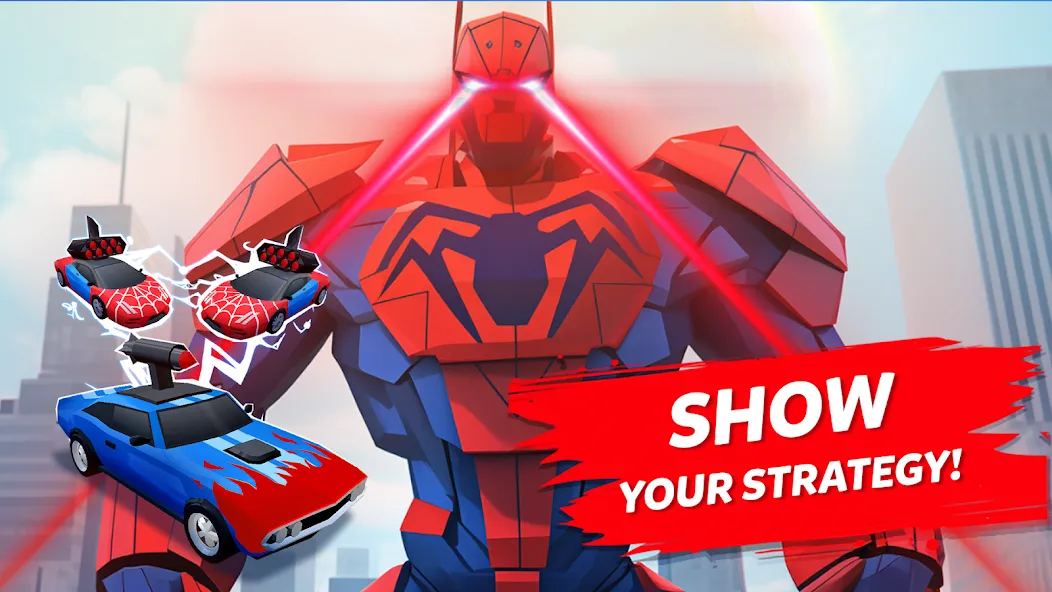 Robot Merge Master: Car Games (Мерж Батл Кар)  [МОД Unlocked] Screenshot 1