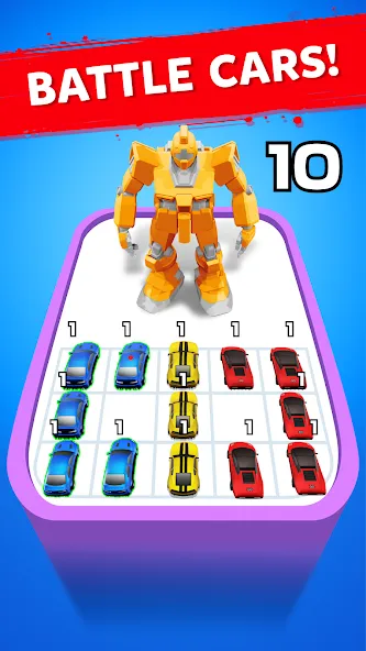 Robot Merge Master: Car Games (Мерж Батл Кар)  [МОД Unlocked] Screenshot 2