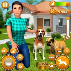 Скачать взлом Pet Dog Family Adventure Games  [МОД Unlocked] - последняя версия apk на Андроид