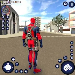 Скачать взломанную Miami Rope Hero Spider Game  [МОД Бесконечные монеты] - стабильная версия apk на Андроид