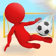Взломанная Crazy Kick! Fun Football game  [МОД Все открыто] - последняя версия apk на Андроид