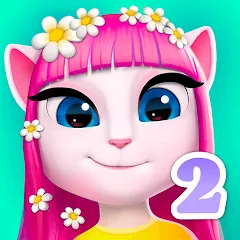 Скачать взломанную My Talking Angela 2  [МОД Много денег] - полная версия apk на Андроид