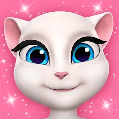 Скачать взломанную My Talking Angela  [МОД Menu] - полная версия apk на Андроид