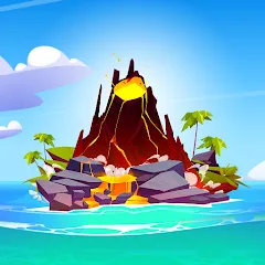 Скачать взлом Volcano Island - Sim Game (Вулканический остров)  [МОД Меню] - последняя версия apk на Андроид