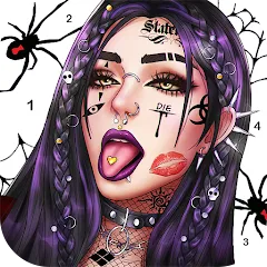 Взломанная Dark, Horror Color by Number  [МОД Menu] - полная версия apk на Андроид