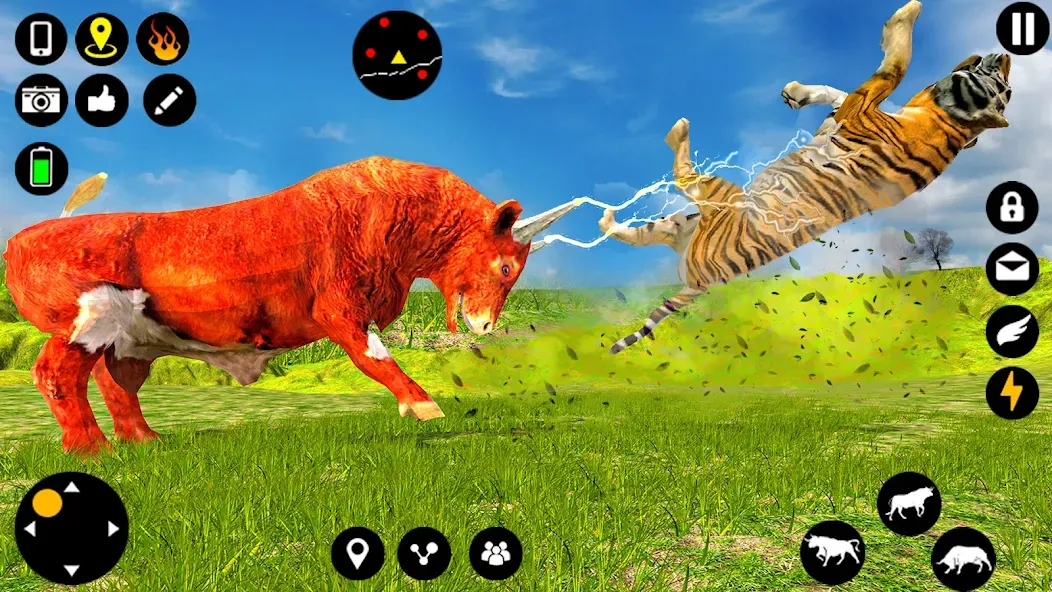Angry Bull Attack Fight Games (Ангри Булл Атак Файт Геймс)  [МОД Menu] Screenshot 2