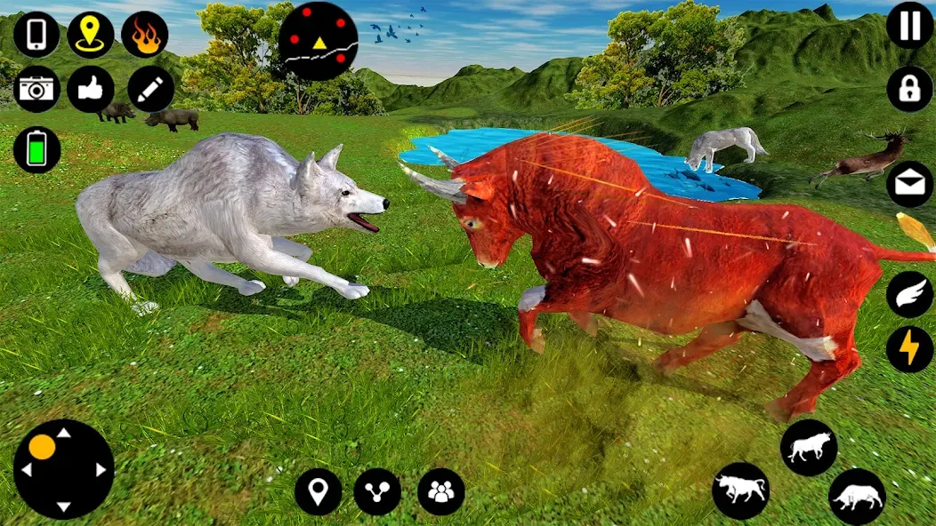 Angry Bull Attack Fight Games (Ангри Булл Атак Файт Геймс)  [МОД Menu] Screenshot 3