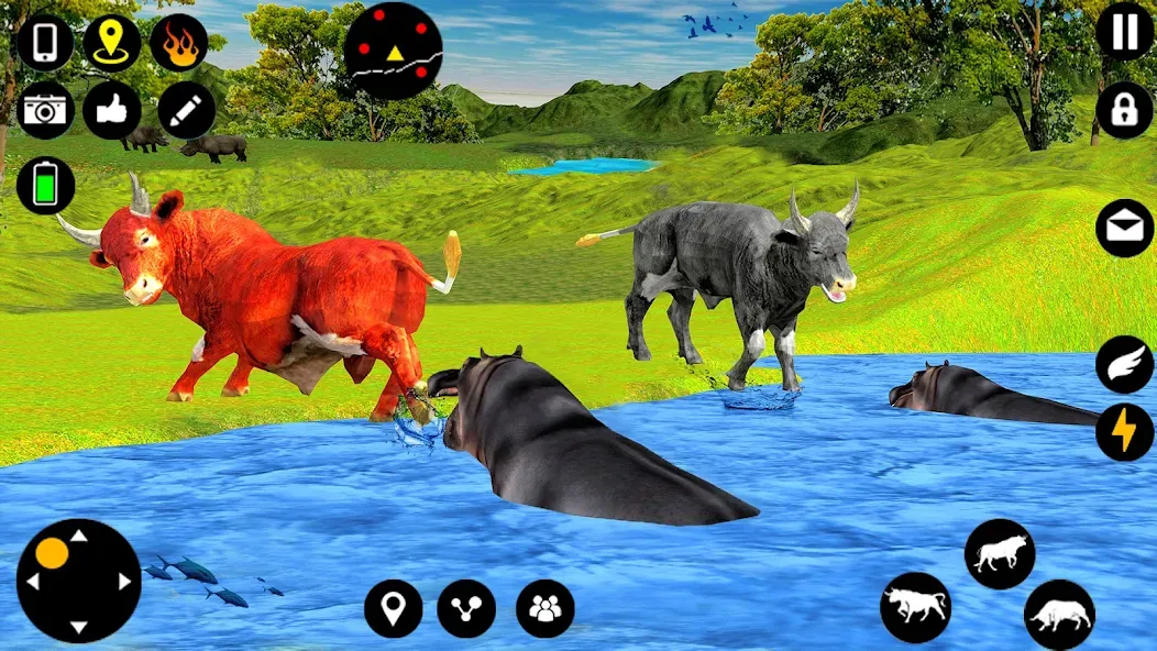 Angry Bull Attack Fight Games (Ангри Булл Атак Файт Геймс)  [МОД Menu] Screenshot 4