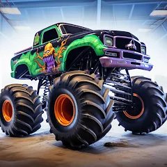 Скачать взломанную Monster truck: Extreme racing  [МОД Меню] - стабильная версия apk на Андроид