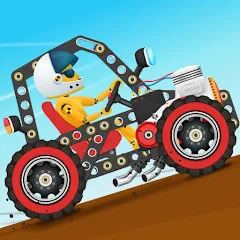 Взломанная Car Builder & Racing for Kids  [МОД Unlimited Money] - стабильная версия apk на Андроид