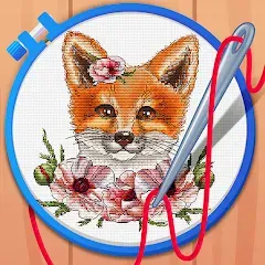Взлом Cross Stitch Coloring Art (Кроссстич окрашивание искусства)  [МОД Много денег] - последняя версия apk на Андроид