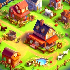 Скачать взлом Country Valley Farming Game (Парадайз Хей Фарм Айленд)  [МОД Меню] - полная версия apk на Андроид