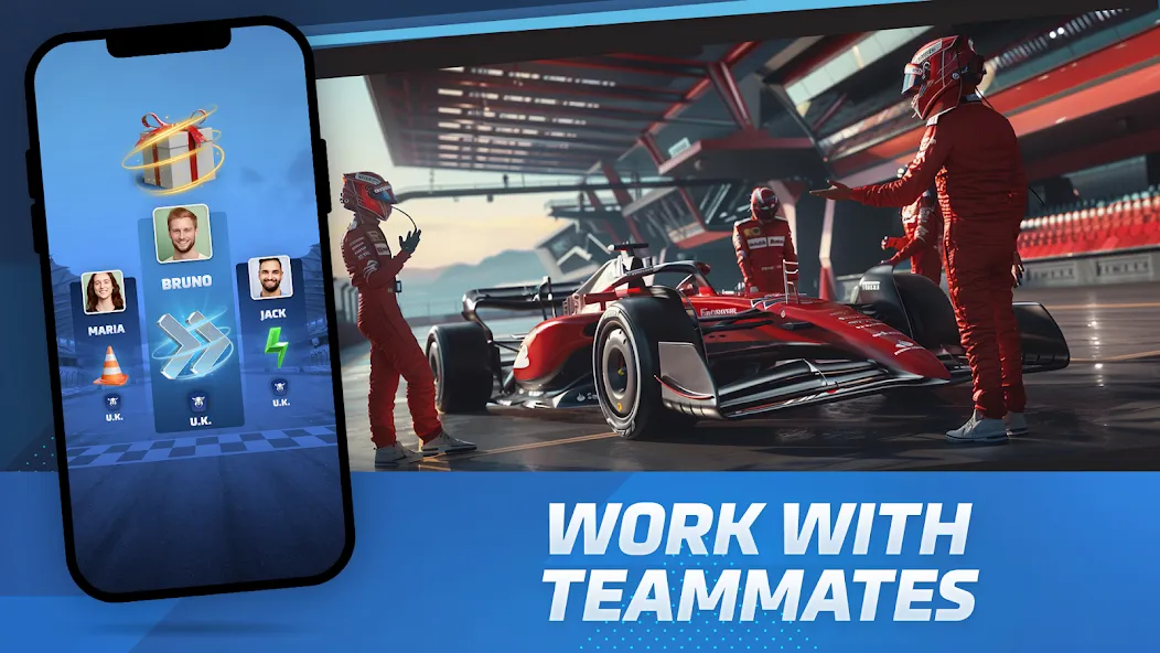 Racing Rivals: Team Car Game (Моторспортивные соперники)  [МОД Меню] Screenshot 4