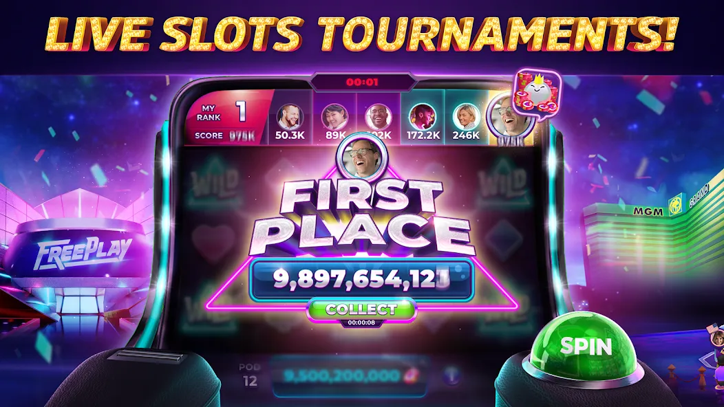 POP! Slots™ Vegas Casino Games  [МОД Unlimited Money] Screenshot 3