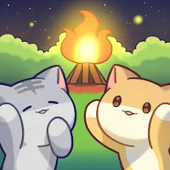 Взломанная Cat Forest - Healing Camp  [МОД Бесконечные деньги] - полная версия apk на Андроид