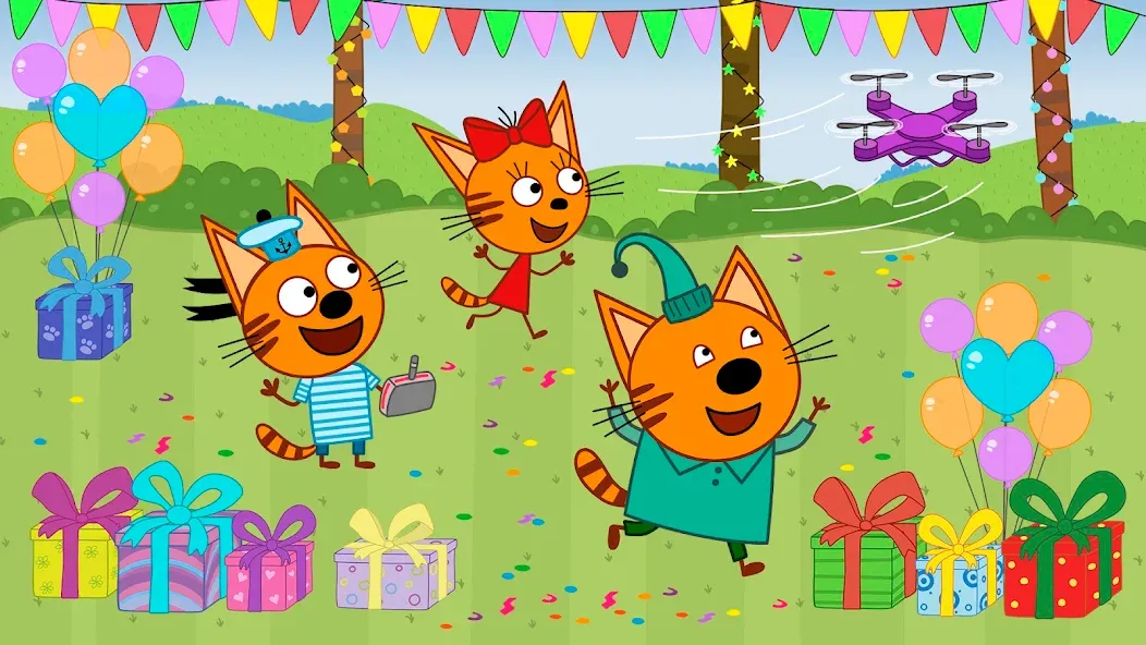 Kid-E-Cats: Kids birthday  [МОД Много денег] Screenshot 3