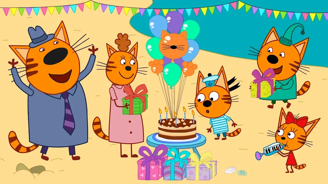 Kid-E-Cats: Kids birthday  [МОД Много денег] Screenshot 5