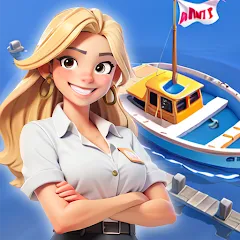 Скачать взломанную Idle Seafood Market -Tycoon (Айдл Сифуд Маркет)  [МОД Unlocked] - последняя версия apk на Андроид