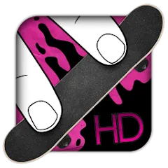 Скачать взломанную Fingerboard HD Skateboarding (Фингерборд ХД скейтбординг)  [МОД Все открыто] - полная версия apk на Андроид