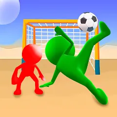 Взломанная Stickman Soccer Football Game  [МОД Все открыто] - стабильная версия apk на Андроид