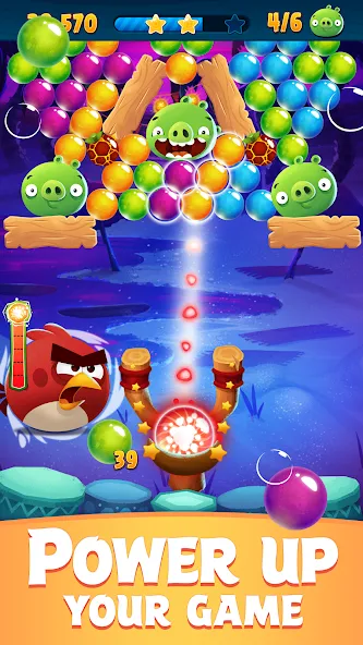 Angry Birds POP Bubble Shooter (Энгри Брдс ПОП Бабл Шутер)  [МОД Unlocked] Screenshot 4