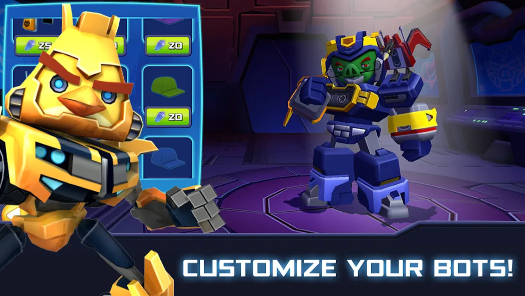 Angry Birds Transformers (Энгри Брдс Трансформеры)  [МОД Бесконечные монеты] Screenshot 2