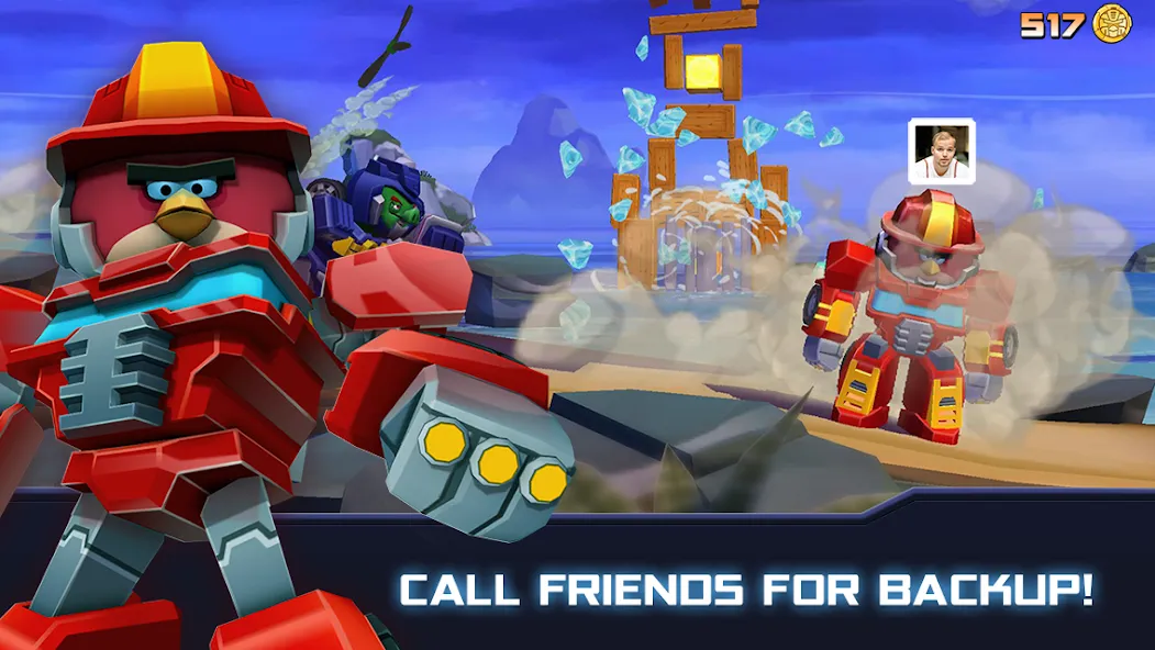 Angry Birds Transformers (Энгри Брдс Трансформеры)  [МОД Бесконечные монеты] Screenshot 3