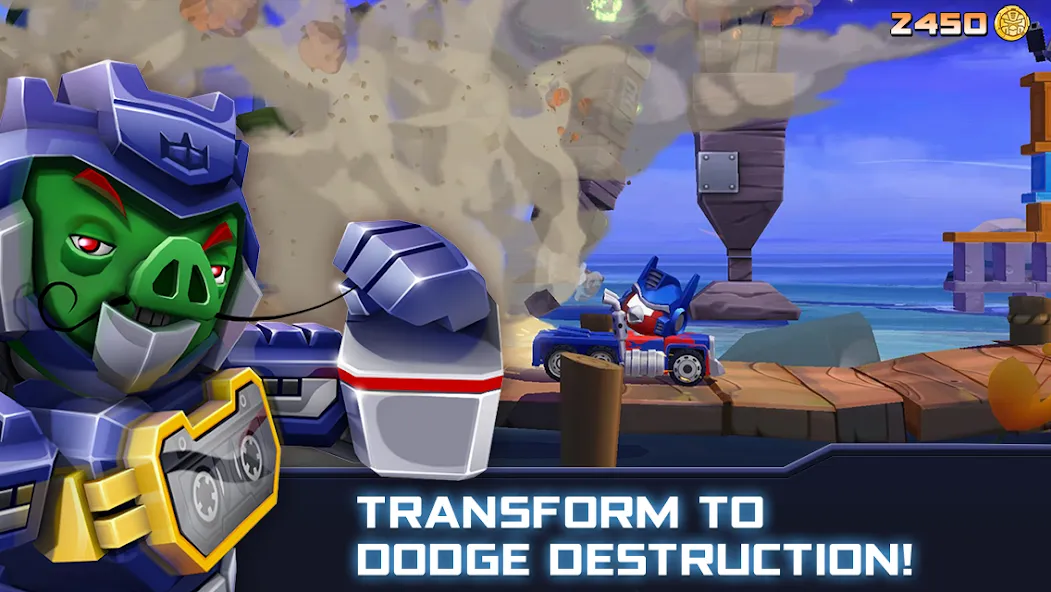 Angry Birds Transformers (Энгри Брдс Трансформеры)  [МОД Бесконечные монеты] Screenshot 4